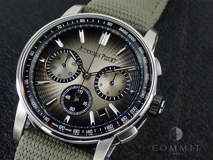 オーデマピゲ CODE 11.59 バイ オーデマ ピゲ クロノグラフ Ref.26393QT.OO.A064KB.01 ステンレススチール/ブラックセラミック スモークベージュ文字盤