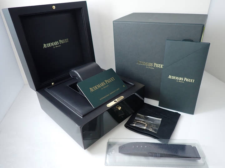 Audemars Piguet CODE 11.59 by Audemars Piguet Chronograph Ref. 26393BC.OO.A321CR.01 White Gold Blue Lacquer Dial