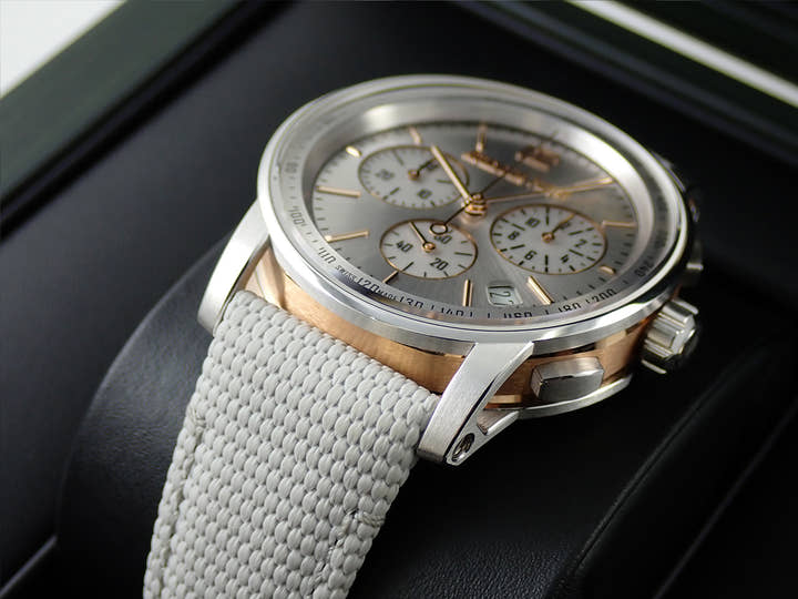 オーデマピゲ CODE 11.59 バイ オーデマ ピゲ クロノグラフ Ref.26393CR.OO.A008KB.01 ホワイトゴールド/ピンクゴールド グレーラッカー文字盤