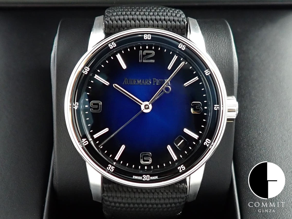 オーデマピゲ CODE 11.59 バイ オーデマ ピゲ Ref.15210BC.OO.A002KB.01 ホワイトゴールド スモークブルーラッカー文字盤
