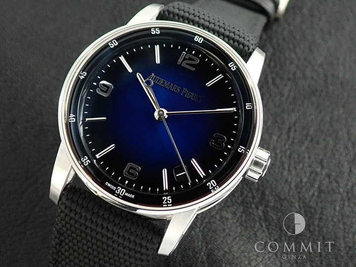 オーデマピゲ CODE 11.59 バイ オーデマ ピゲ Ref.15210BC.OO.A002KB.01 ホワイトゴールド スモークブルーラッカー文字盤