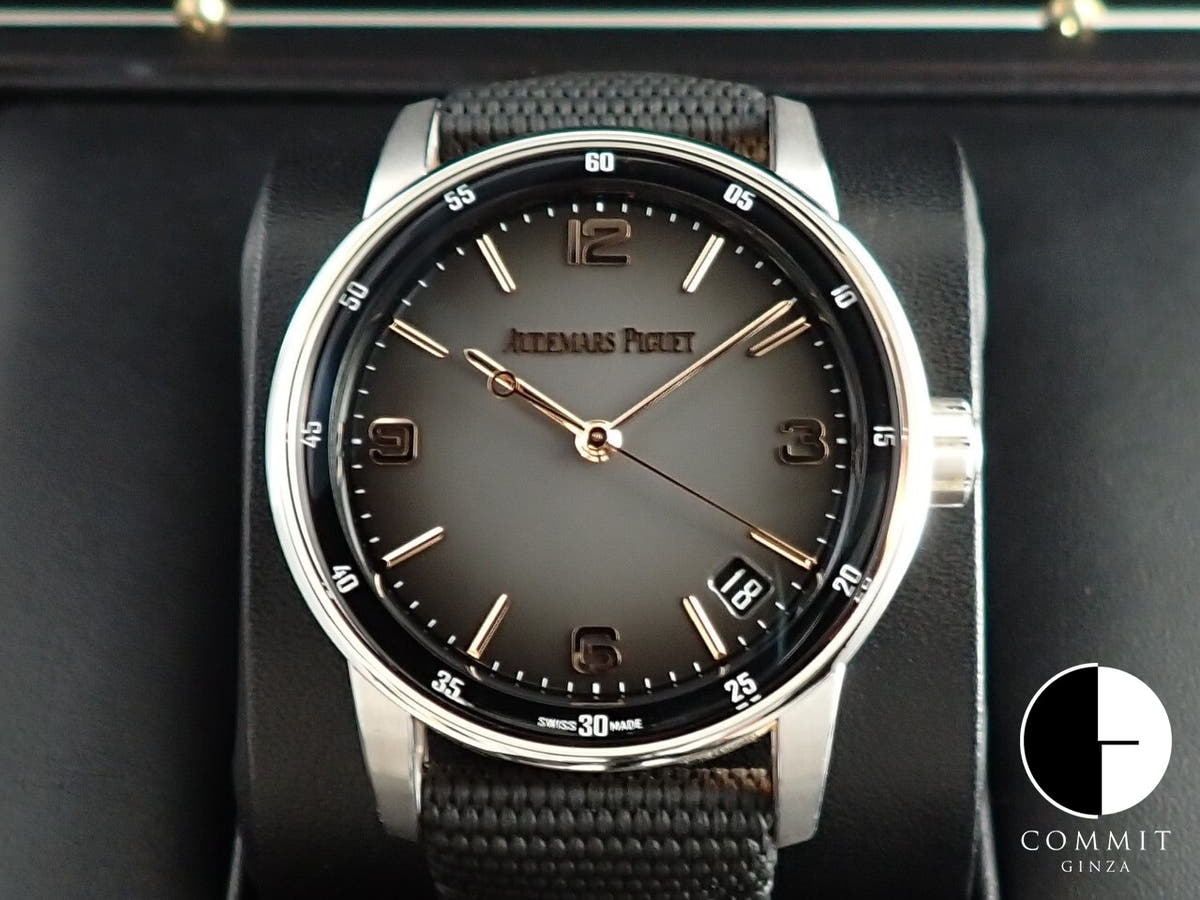 オーデマピゲ CODE 11.59 バイ オーデマ ピゲ Ref.15210CR.OO.A002CR.01 ホワイトゴールド/ピンクゴールド グレーラッカー文字盤