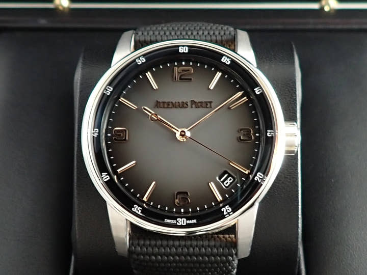 オーデマピゲ CODE 11.59 バイ オーデマ ピゲ Ref.15210CR.OO.A002CR.01 ホワイトゴールド/ピンクゴールド グレーラッカー文字盤