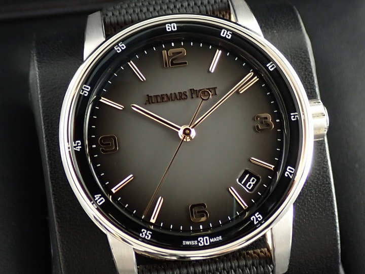 オーデマピゲ CODE 11.59 バイ オーデマ ピゲ Ref.15210CR.OO.A002CR.01 ホワイトゴールド/ピンクゴールド グレーラッカー文字盤