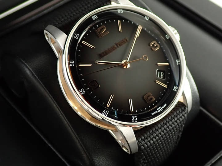 オーデマピゲ CODE 11.59 バイ オーデマ ピゲ Ref.15210CR.OO.A002CR.01 ホワイトゴールド/ピンクゴールド グレーラッカー文字盤