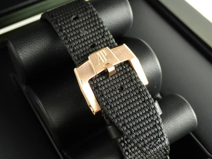 オーデマピゲ CODE 11.59 バイ オーデマ ピゲ Ref.15210OR.OO.A002KB.03 ピンクゴールド スモークブルーラッカー文字盤