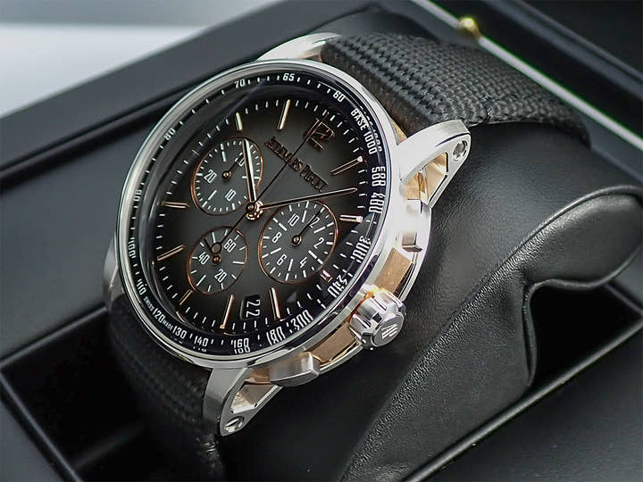 オーデマピゲ CODE 11.59 バイ オーデマ ピゲ クロノグラフ Ref.26393CR.OO.A002KB.01 ピンクゴールド/ホワイトゴールド スモークグレーラッカー文字盤