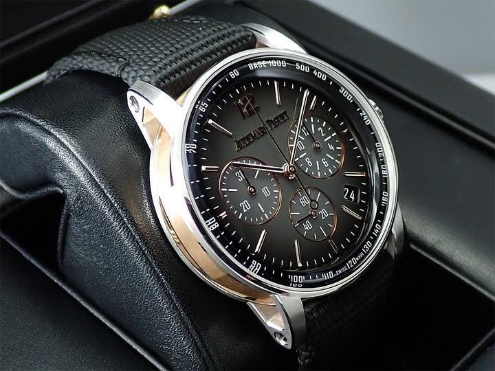 オーデマピゲ CODE 11.59 バイ オーデマ ピゲ クロノグラフ Ref.26393CR.OO.A002CR.01 ピンクゴールド/ホワイトゴールド スモークグレーラッカー文字盤