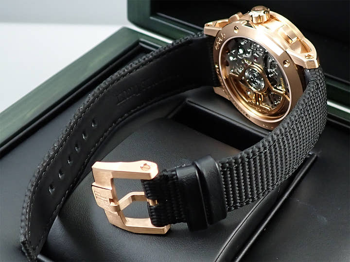 オーデマピゲ CODE 11.59 バイ オーデマ ピゲ クロノグラフ Ref.26393OR.OO.A002KB.01 ピンクゴールド ブラックラッカー文字盤