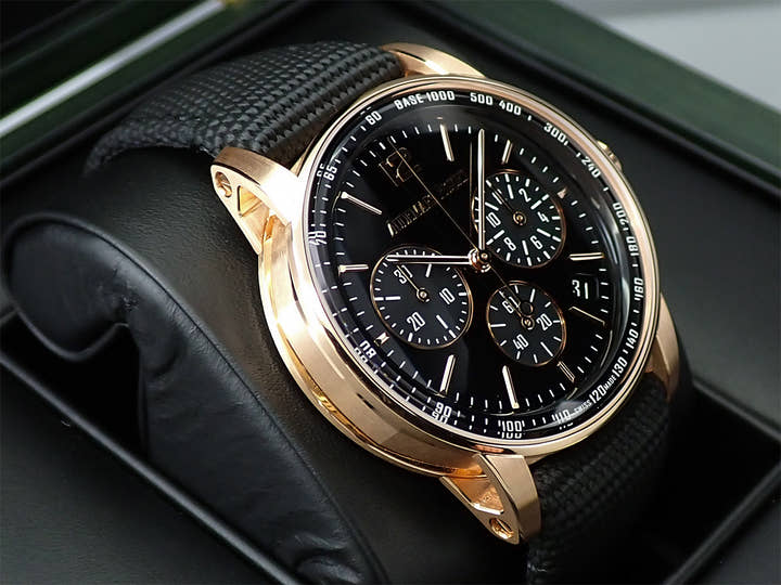 オーデマピゲ CODE 11.59 バイ オーデマ ピゲ クロノグラフ Ref.26393OR.OO.A002KB.01 ピンクゴールド ブラックラッカー文字盤