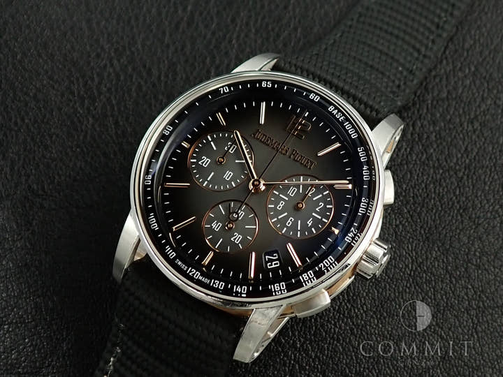 オーデマピゲ CODE 11.59 バイ オーデマ ピゲ クロノグラフ Ref.26393CR.OO.A002CR.01 ピンクゴールド/ホワイトゴールド スモークグレーラッカー文字盤