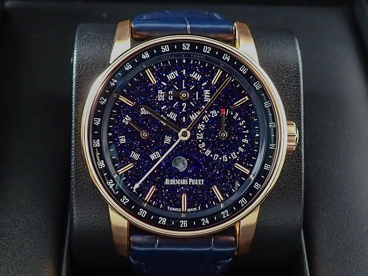 オーデマピゲ CODE 11.59 バイ オーデマ ピゲ パーペチュアルカレンダー Ref.26394OR.OO.D321CR.01 ピンクゴールド ブルーアヴェンチュリン文字盤