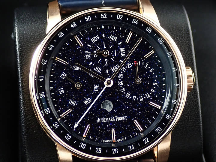 オーデマピゲ CODE 11.59 バイ オーデマ ピゲ パーペチュアルカレンダー Ref.26394OR.OO.D321CR.01 ピンクゴールド ブルーアヴェンチュリン文字盤