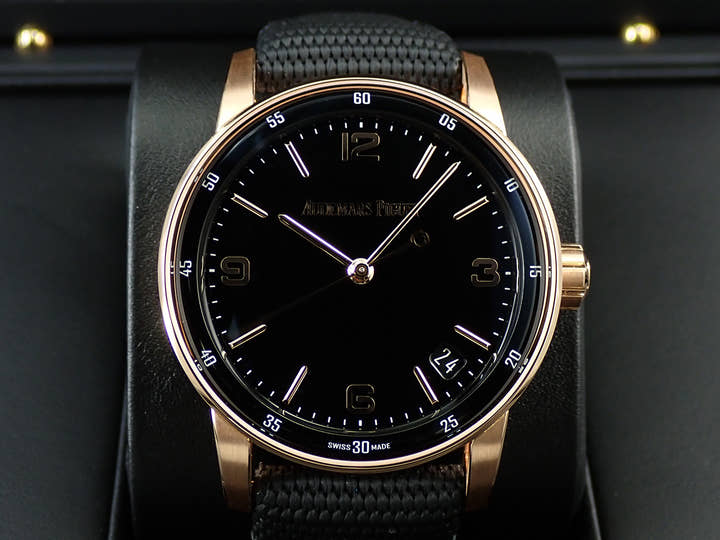 オーデマピゲ CODE 11.59 バイ オーデマ ピゲ Ref.15210OR.OO.A002KB.01 ピンクゴールド ブラック文字盤