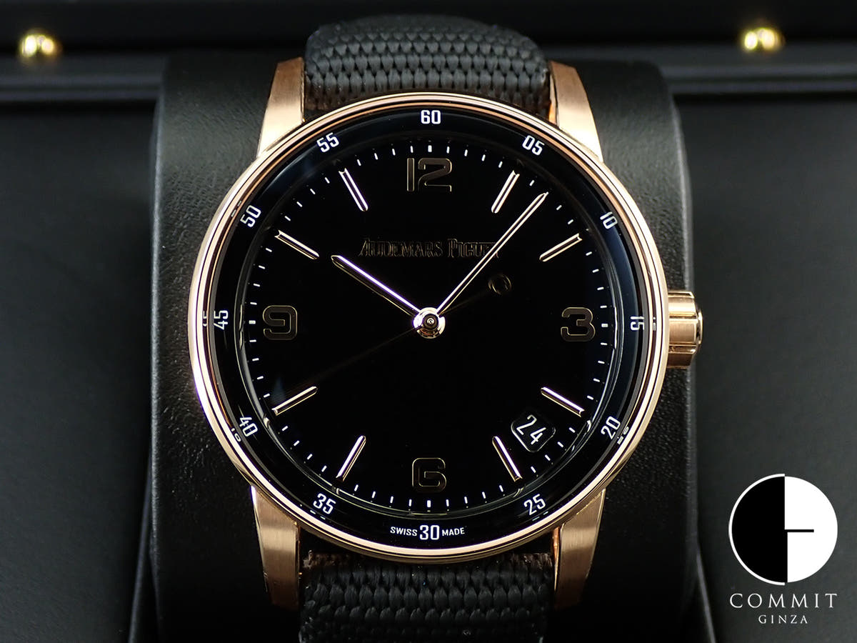 オーデマピゲ CODE 11.59 バイ オーデマ ピゲ Ref.15210OR.OO.A002KB.01 ピンクゴールド ブラック文字盤