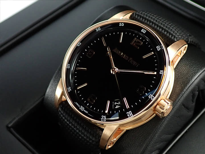 オーデマピゲ CODE 11.59 バイ オーデマ ピゲ Ref.15210OR.OO.A002KB.01 ピンクゴールド ブラック文字盤