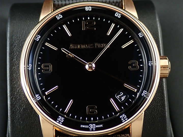 オーデマピゲ CODE 11.59 バイ オーデマ ピゲ Ref.15210OR.OO.A002KB.01 ピンクゴールド ブラック文字盤