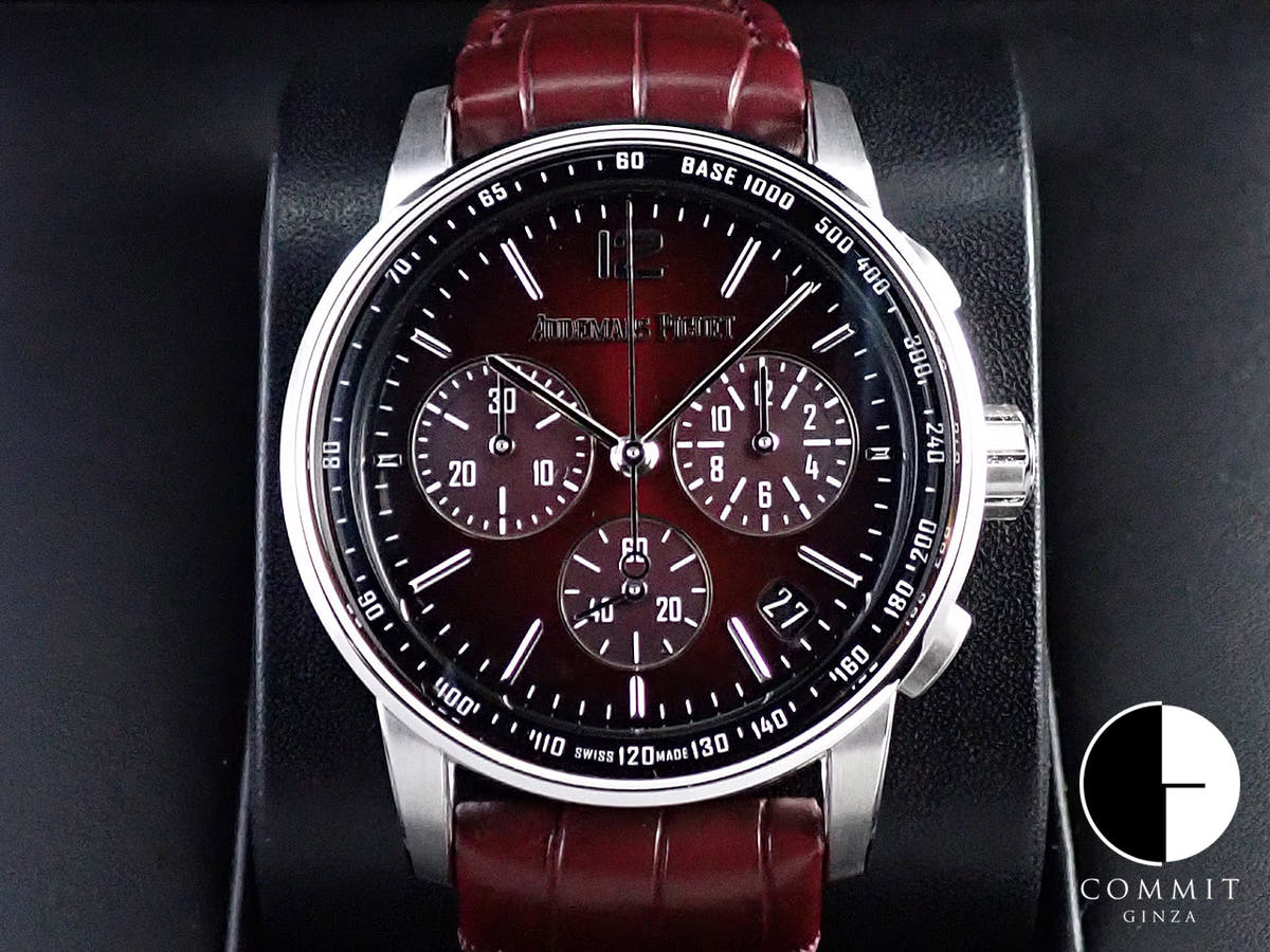 オーデマピゲ CODE 11.59 バイ オーデマ ピゲ クロノグラフ Ref.26393BC.OO.A068CR.01 ホワイトゴールド バーガンディ文字盤