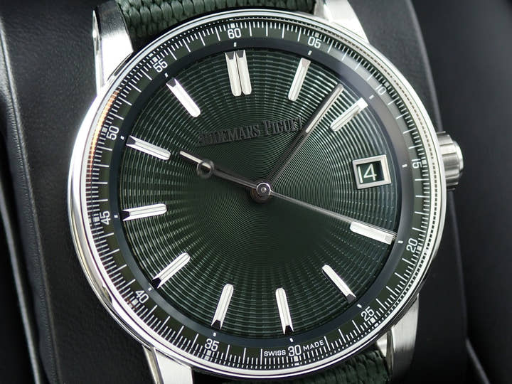 オーデマピゲ CODE 11.59 バイ オーデマ ピゲ Ref.15210ST.OO.A056KB.01 ステンレススチール グリーン文字盤