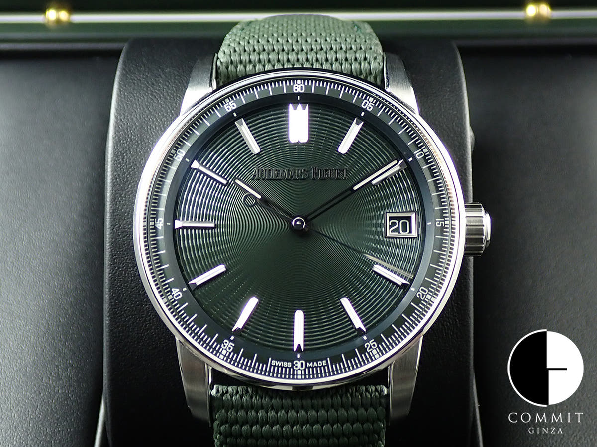 オーデマピゲ CODE 11.59 バイ オーデマ ピゲ Ref.15210ST.OO.A056KB.01 ステンレススチール グリーン文字盤