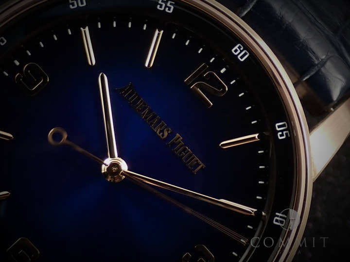 オーデマピゲ CODE 11.59 バイ オーデマ ピゲ Ref.15210OR.OO.A028CR.01 ピンクゴールド スモークブルーラッカー文字盤