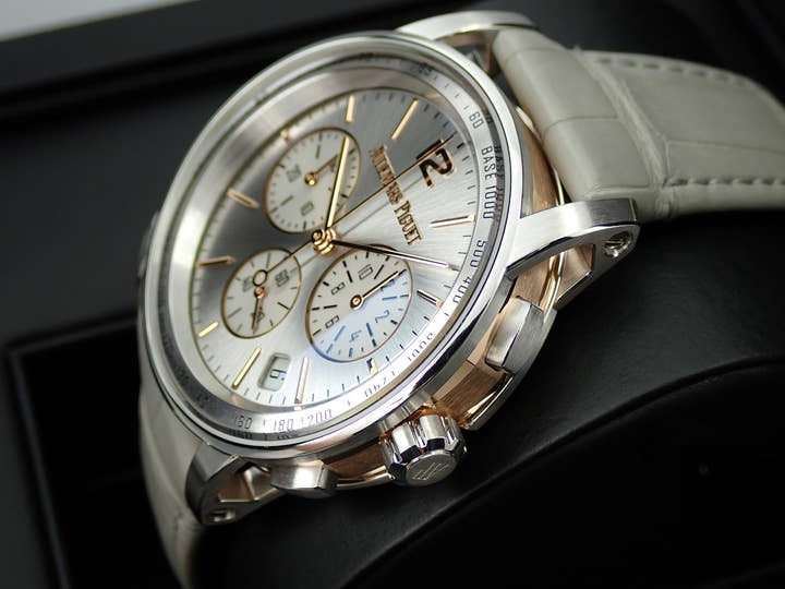 オーデマピゲ CODE 11.59 バイ オーデマ ピゲ クロノグラフ Ref.26393CR.OO.A009CR.01 ホワイトゴールド/ピンクゴールド シルバー文字盤