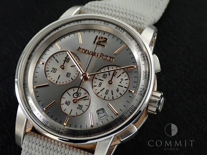 オーデマピゲ CODE 11.59 バイ オーデマ ピゲ クロノグラフ Ref.26393CR.OO.A009CR.01 ホワイトゴールド/ピンクゴールド シルバー文字盤