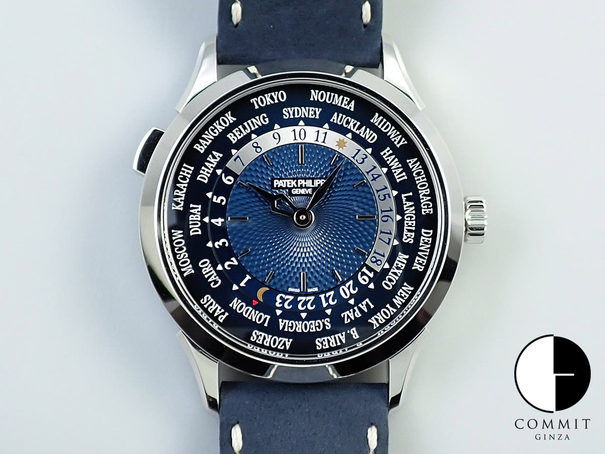 パテックフィリップ コンプリケーション ワールドタイム Ref.5230P-001 プラチナ ブルー文字盤