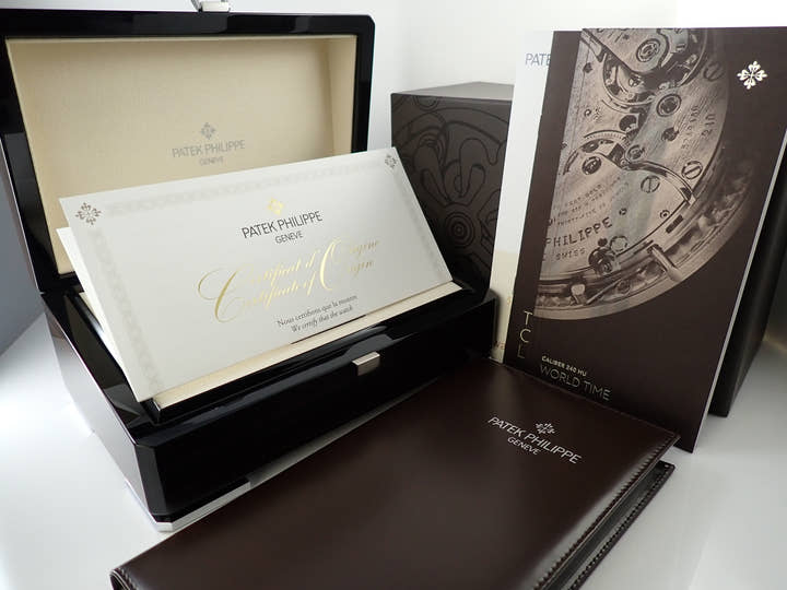 パテックフィリップ コンプリケーション ワールドタイム Ref.5230P-001 プラチナ ブルー文字盤