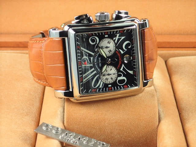 Franck Muller Conquistador Ref.10000HCCOAC Black guilloche dial Used conquista-3