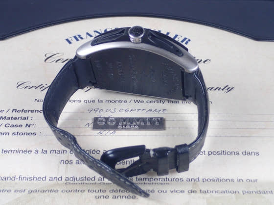 フランクミュラー コンキスタドール Ref.9900SCGP ブラック文字盤 中古 conquistador