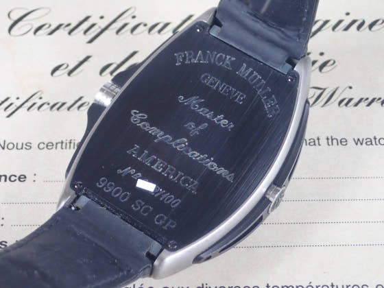 フランクミュラー コンキスタドール Ref.9900SCGP ブラック文字盤 中古 conquistador