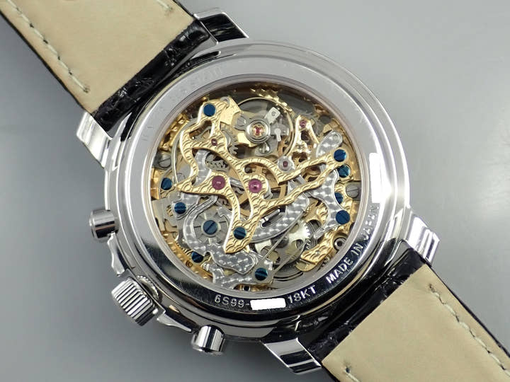 セイコー クレドール メカニカル クロノグラフ 40本限定モデル Ref.GBBL997 スケルトン&シェルインダイヤル文字盤 中古 R5VF5F20