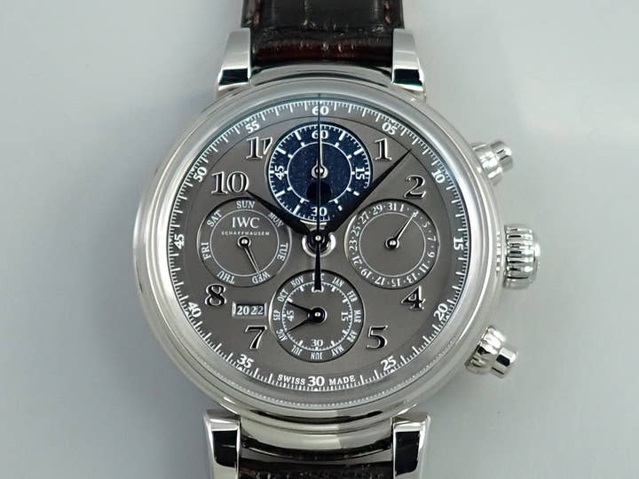 IWC ダヴィンチ パーペチュアル カレンダー クロノグラフ Ref.IW392103 グレー文字盤 美品 442A176T