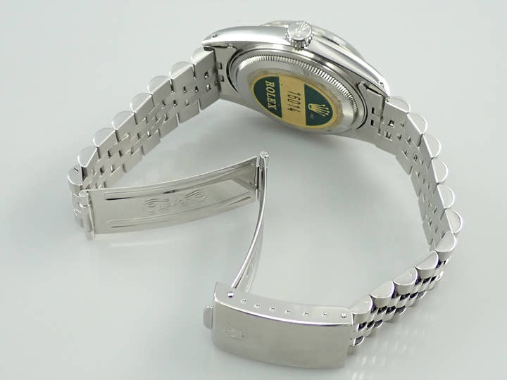 ロレックス デイトジャスト Ref.16014 ステンレススチール/ホワイトゴールド ホワイト文字盤 ジュビリーブレスレット