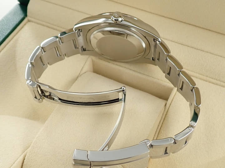 Rolex Datejust 36 Ref. 116244 Stainless Steel/White Gold Silver Computer Dial with 10 Diamond Hour Markers