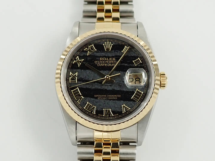 ロレックス デイトジャスト36 Ref.16233 ステンレススチール/イエローゴールド フェライト文字盤 ジュビリーブレスレット