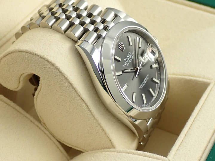 ロレックス デイトジャスト41 Ref.126300 ステンレススチール スレート文字盤 ジュビリーブレスレット 未使用 3Y72URMM