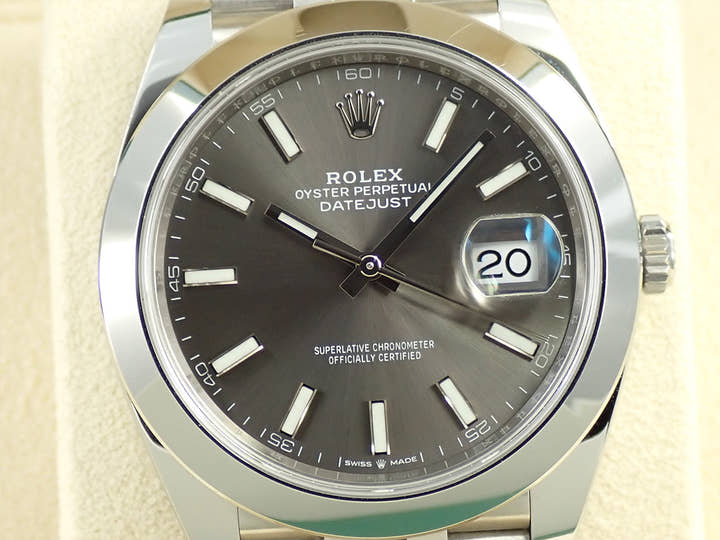 ロレックス デイトジャスト41 Ref.126300 ステンレススチール スレート文字盤 ジュビリーブレスレット 中古 P8805932