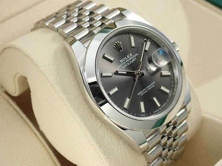 ロレックス デイトジャスト41 Ref.126300 ステンレススチール スレート文字盤 ジュビリーブレスレット 美品 11HLCLCP