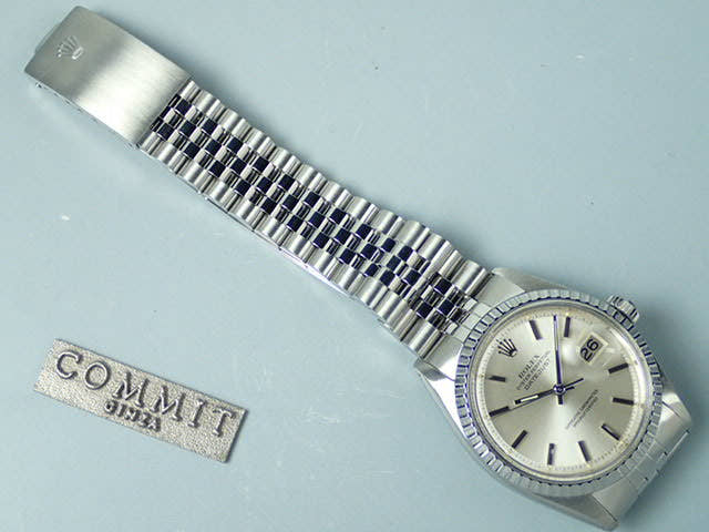 Rolex Datejust Ref. 1603 Silver Dial, Pre-owned (datejust-101) Jubilee Bracelet