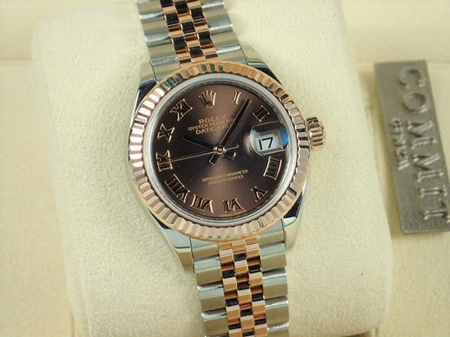 ロレックス デイトジャスト Ref.279171 チョコレート ローマンインデックス文字盤 中古 datejust-102 ジュビリーブレスレット