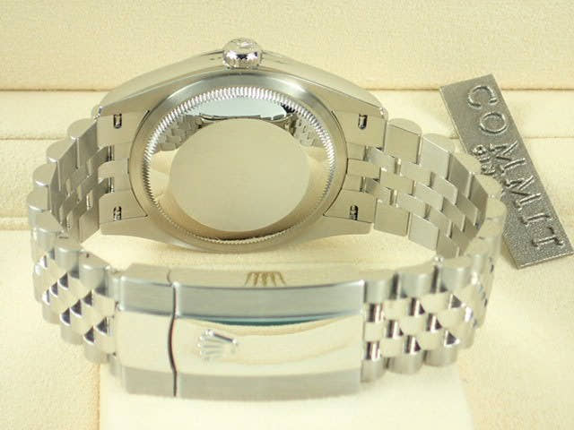 ロレックス デイトジャスト Ref.126200 ブラック文字盤 未使用 datejust-114 ジュビリーブレスレット