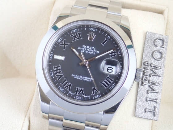 ロレックス デイトジャストII Ref.116300 ブラック文字盤 中古 datejust-11