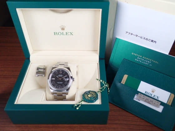 ロレックス デイトジャストII Ref.116300 ブラック文字盤 中古 datejust-11