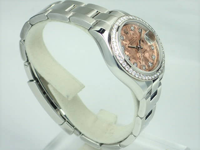 ロレックス デイトジャスト Ref.179384G ステンレススチール/ホワイトゴールド ピンククリスタル文字盤 中古 datejust-126