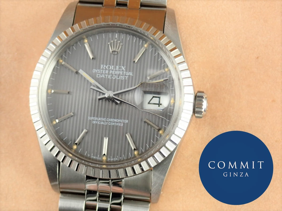 ロレックス デイトジャスト Ref.16030 グレータペストリー文字盤 中古 datejust-131
