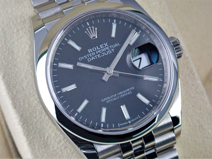 ロレックス デイトジャスト Ref.126200 ブラック文字盤 美品 datejust-132 ジュビリーブレスレット