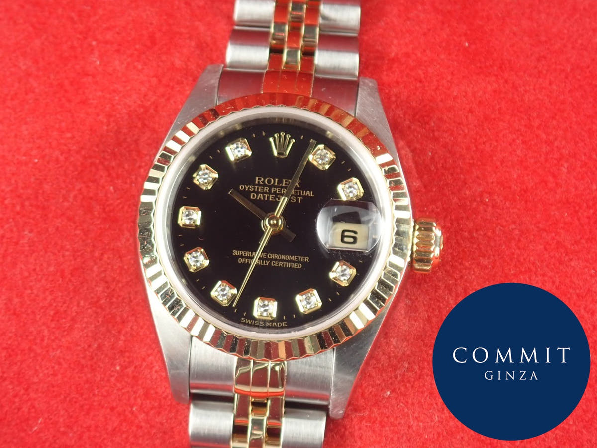 ロレックス デイトジャスト Ref.79173G ブラック文字盤 中古 datejust-135 ジュビリーブレスレット