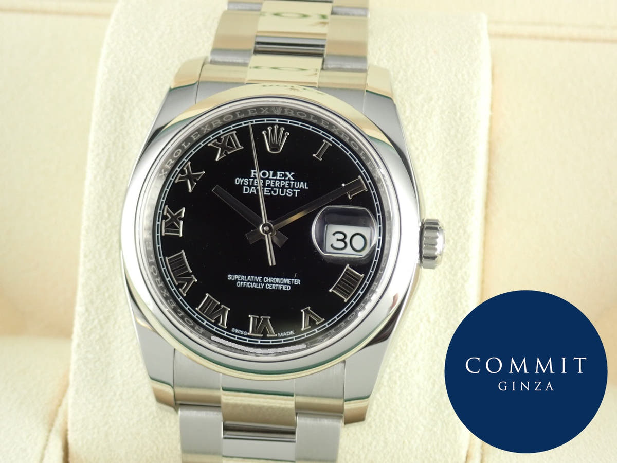 ロレックス デイトジャスト Ref.116200 ブラック文字盤 中古 datejust-154